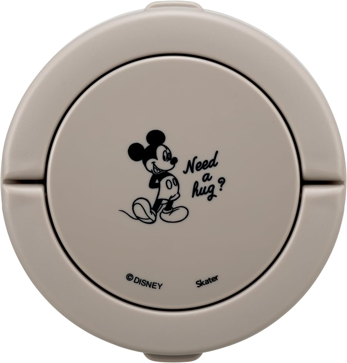 Skater LDNO6-A Insulated Lunch Box, Rice Shape, 18.2 fl oz (540 ml), Women's, 2-Tier Lunch Jar, Folding Handle, Disney Mickey Mouse, Simple Logo