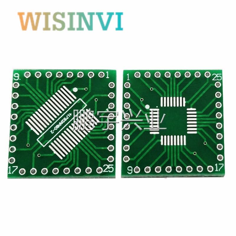 Wiring Connecting Terminals - 5 Pcs QFP32 to DIP SSOP32 to DIP32 0.8mm TQFP IQFP Adapter Plate - (Connector Type: Panel Connector)