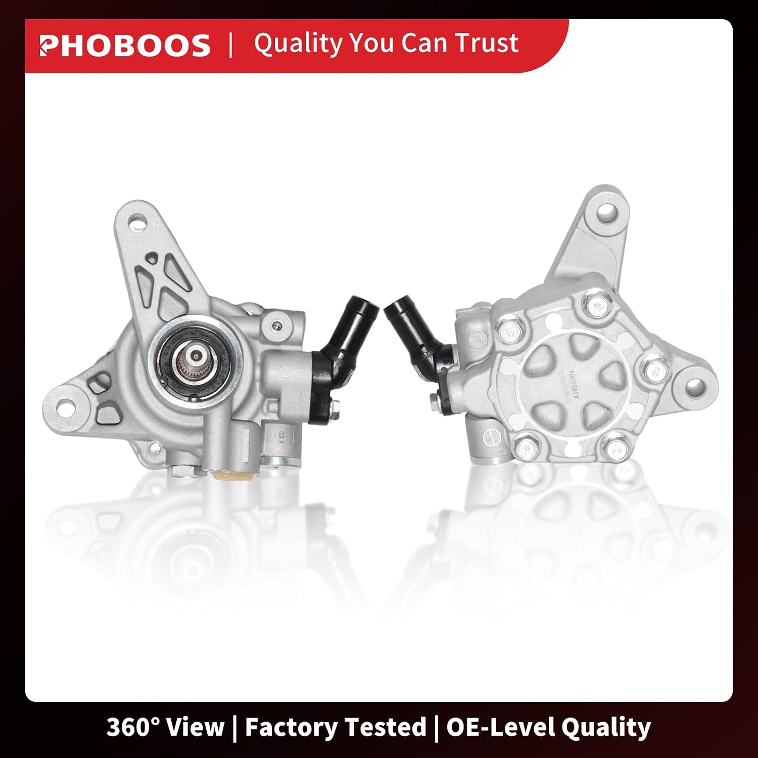 PHOBOOS Power Steering Pump Compatible with Acura EL 2001-2005 & Honda Civic 2001-2005, L4 1.7L, Ref. 96-5267