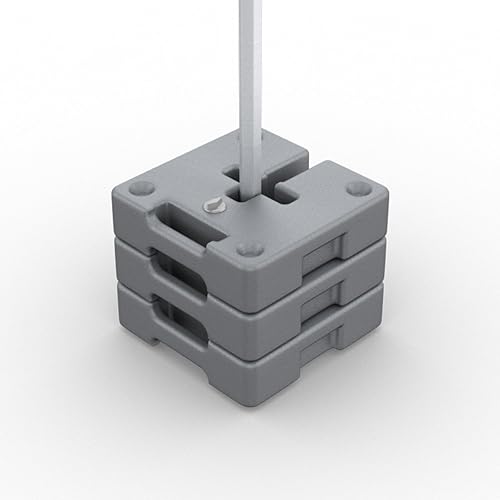 Miniatura 3 de Vispronet Peso de los pies de la tienda de campaña con peso rellenable  Juego de 4 contenedores de peso del agua para toldos desplegables