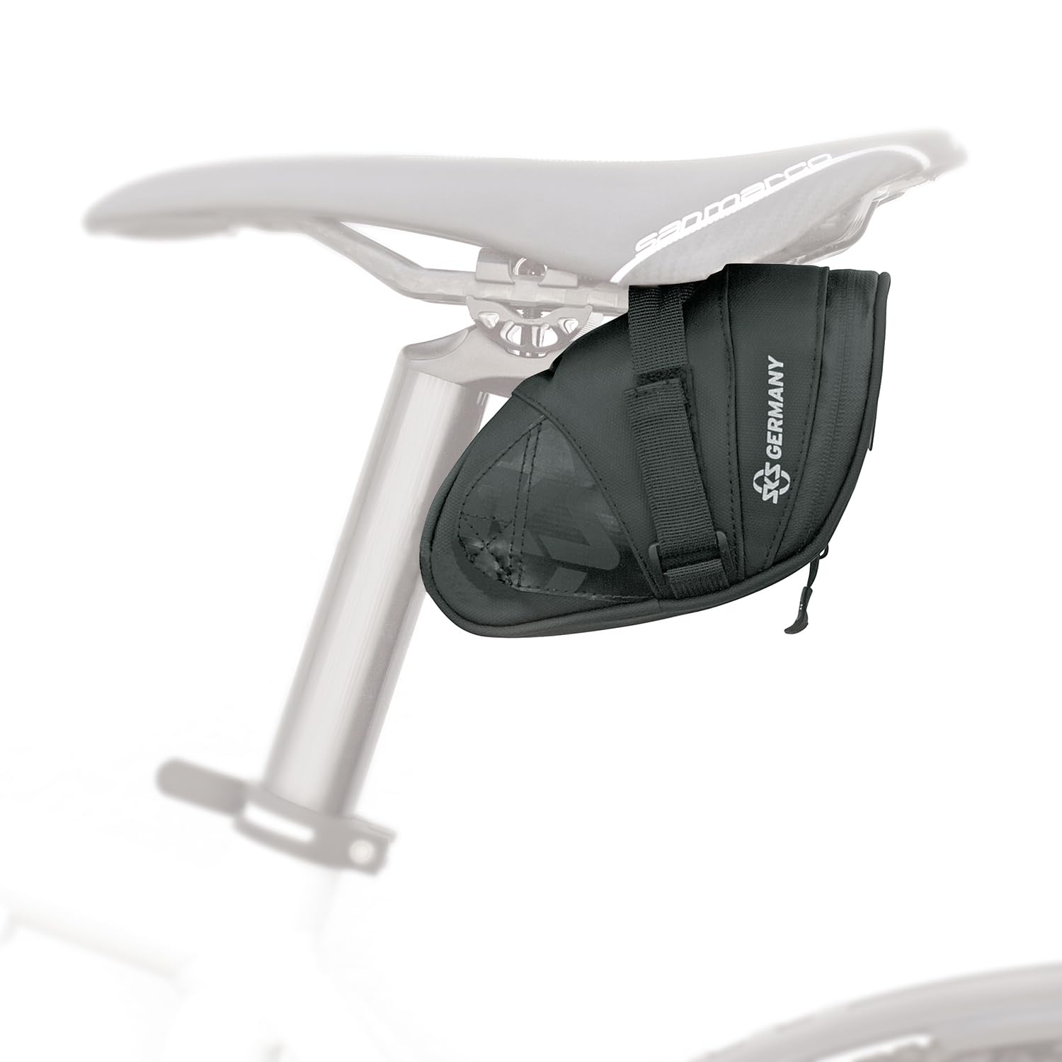 SKS GERMANY EXPLORER torba rowerowa, akcesoria rowerowe (torba podsiodłowa z gumowanej, wodoodpornej tkaniny, laminowane zamki błyskawiczne z ergonomicznym zamkiem błyskawicznym, pojemność)