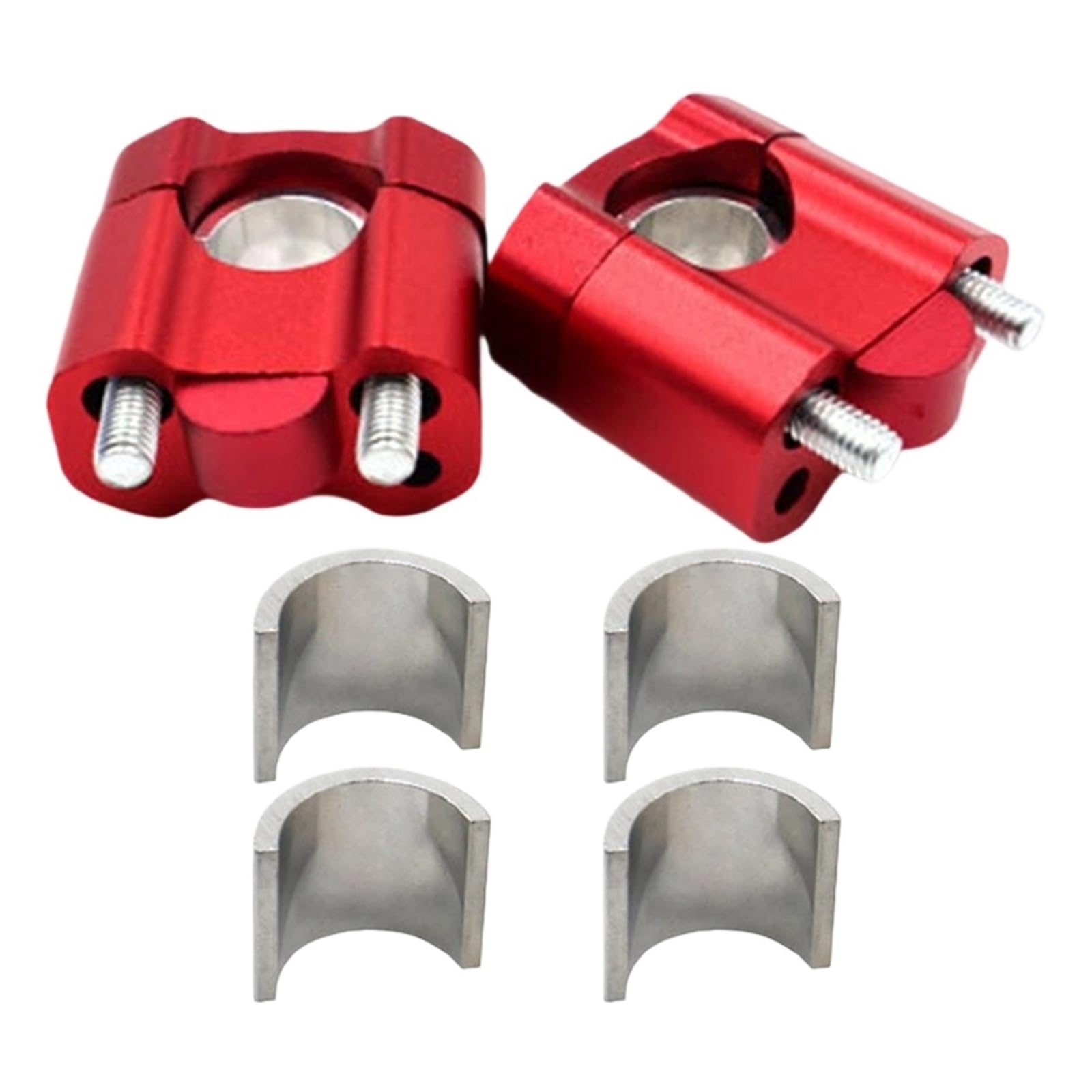 NADCFN Generic Motorcycle Handlebar Risers Parts Part Accessories 22mm/28mm Universal Handlebar Riser(Red)