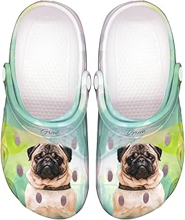 Personalized Photo and Text Womens Mens Clogs Custom Pet Face Name Summe...