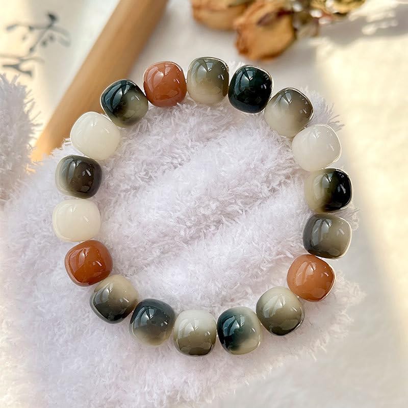 Image of MUDI Bracelet For Women, Bodhi Seed Beads Bracelets Fidget Healing Energy Protection Stretch to My Man Jewelry Gift