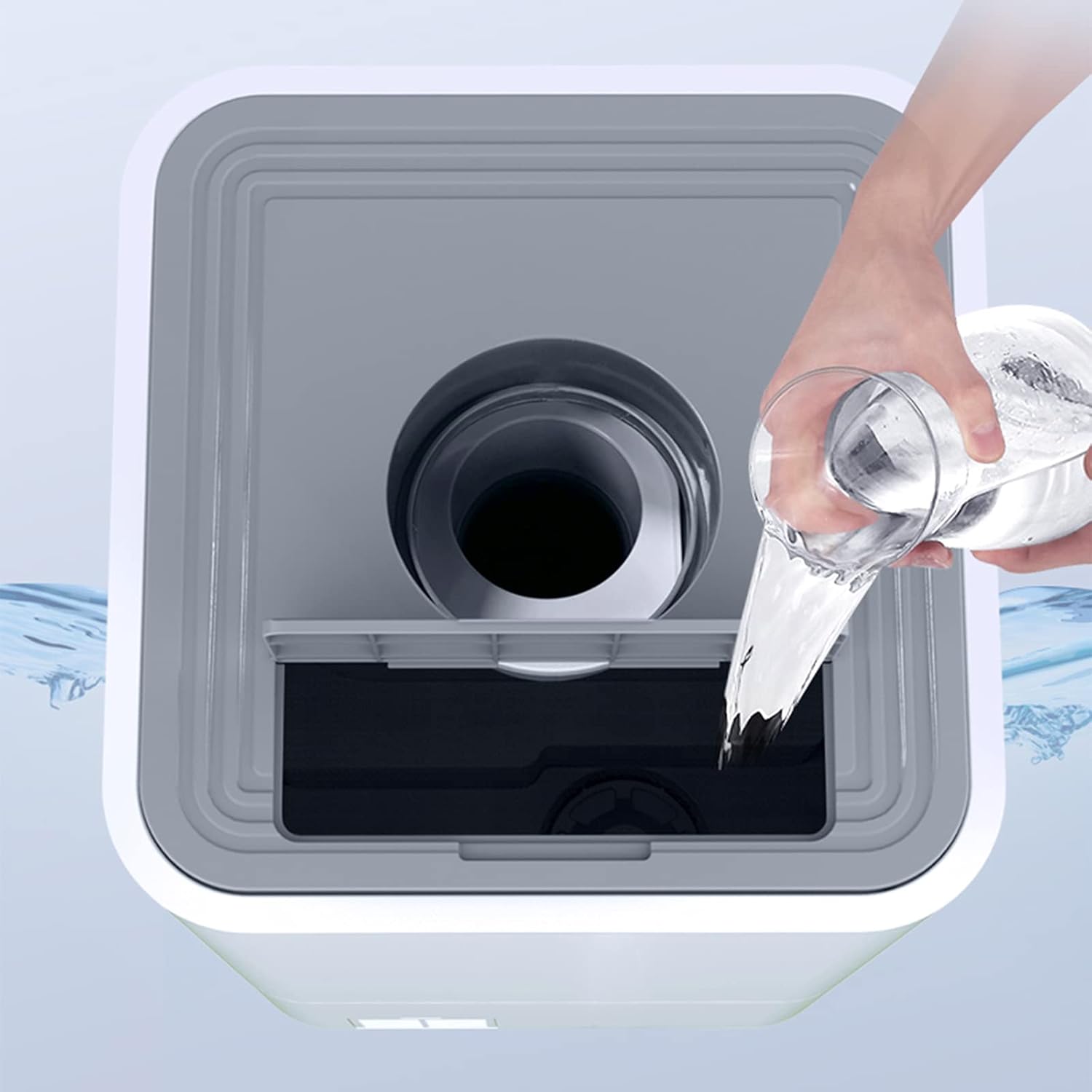 Large Air Humidifier Preservation Sprayer Intelligent Constant Humidity Timing Function Infrared Remote Control Waterless Auto Off with Universal Wheel (Mechanical Enhancement)