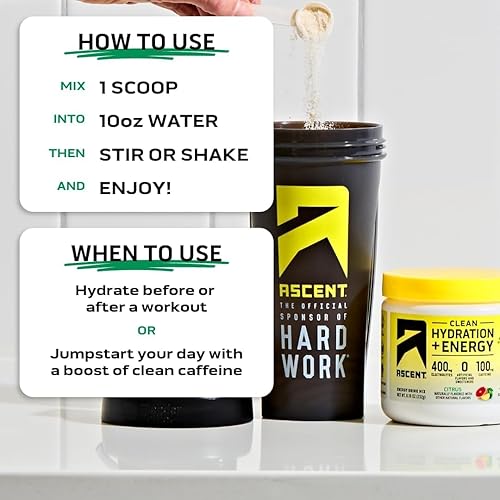 Miniatura 4 de Ascent Hidratación de Cítricos Plus Energía, 8.17 OZ