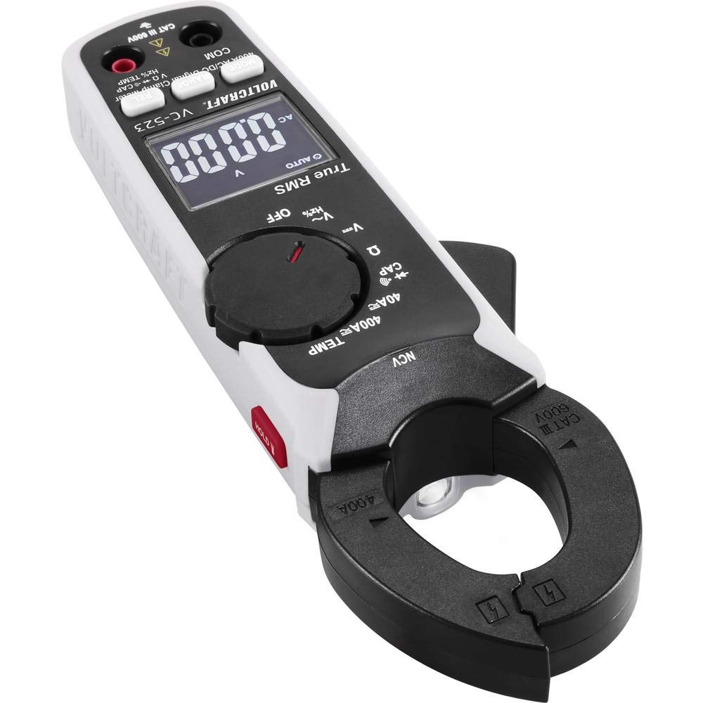 Pince ampèremétrique VOLTCRAFT VC-523 VC-8466760 numérique étalonné: dusine (sans certificat) CAT III 600 V Affichage (nombre de points): 4000 1 pc(s)
