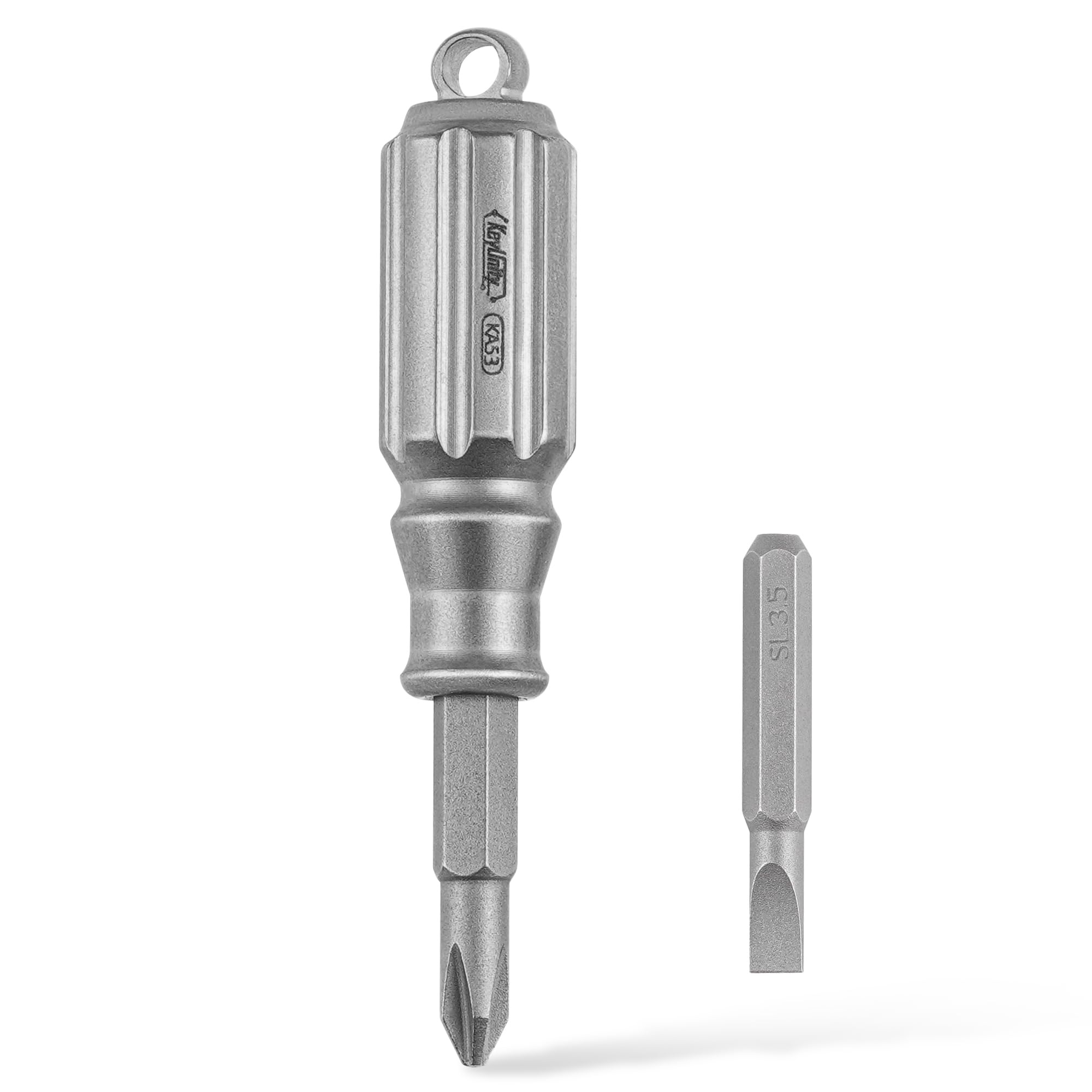 KeyUnity KA53 Magnetic Small Torx Screwdriver Set with Phillips and Flat Head, Keychain & Keyrings for EDC and Everyday Repairs