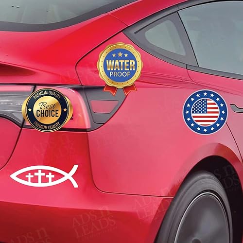 Miniatura 3 de A&L - Calcomanía de vinilo para automóvil, diseño de Dios y Cristo, cruz y Jesús, diseño cristiano, religión, esperanza, amor a Dios, calcomanía de