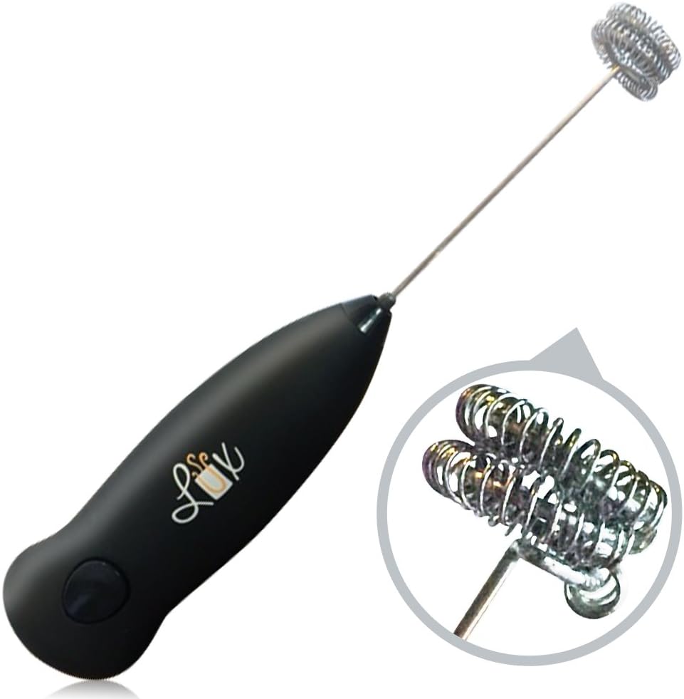 LUX Essentials Deluxe Double Coil Milk Frother Latte Maker Cappuccino Frother