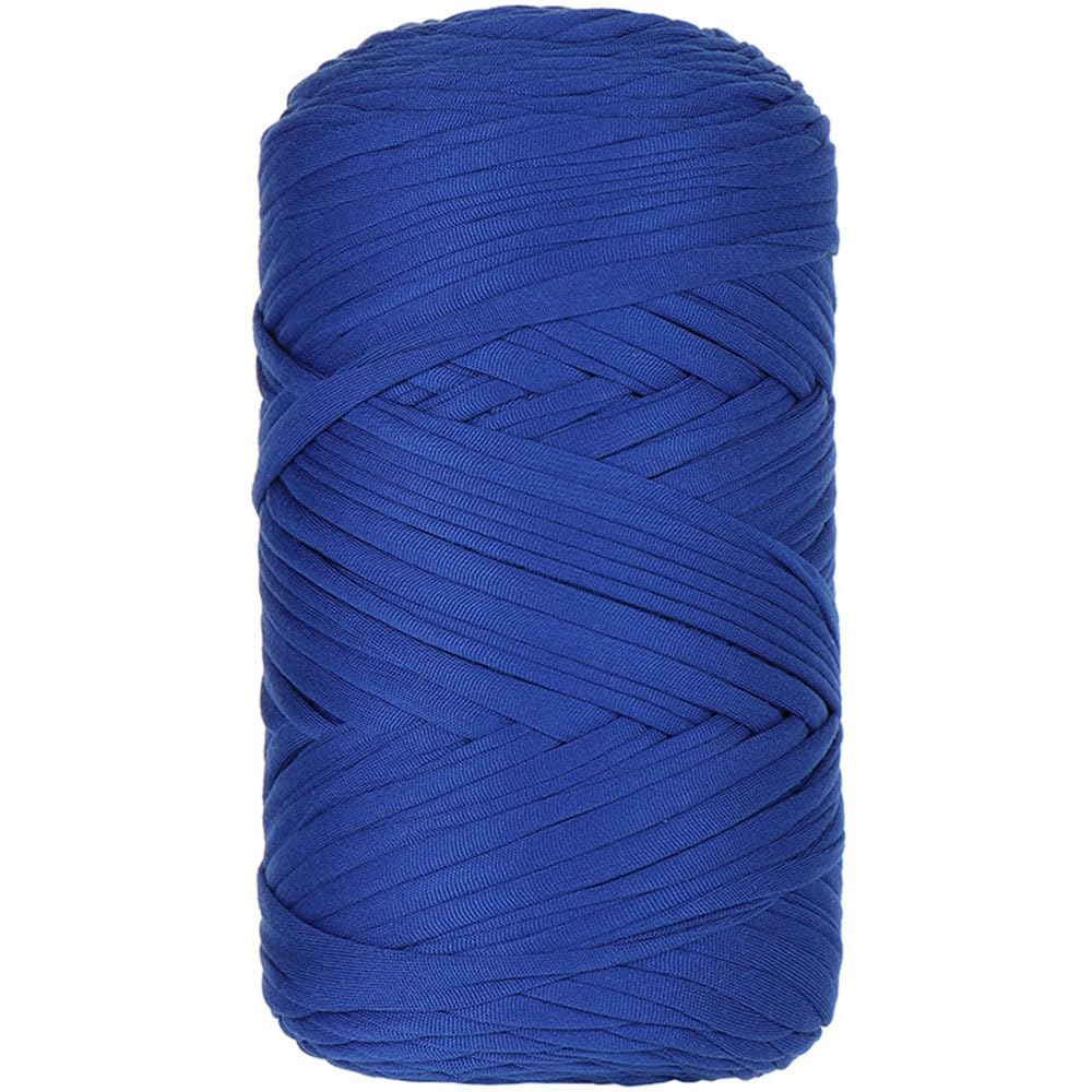 1 Pcs 400g Cotton Soild Color T-Shirt Yarn Fabric Crochet Yarn for DIY Knitting Handbags Hat Shoes Purse Basket