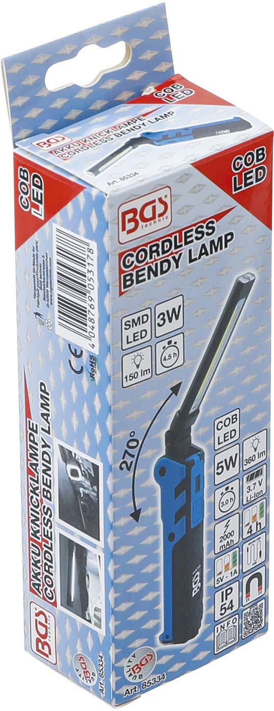 BGS 85334 | Lampada pieghevole a batteria | COB-LED | 5 W