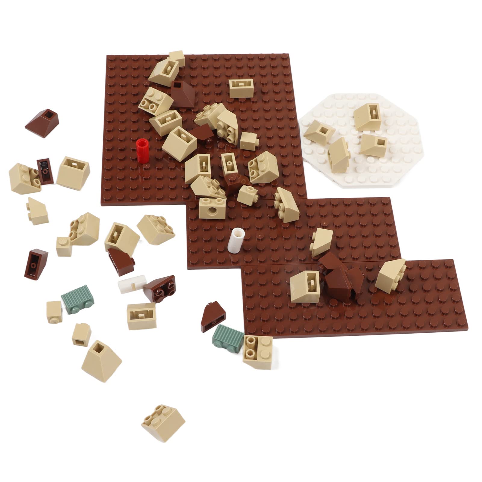 Set di Blocchi di Casetta Natalizia per Bambini da 843 Pezzi – Kit Costruzione per Gioco Creativo, Coordinazione Occhio-mano e Sviluppo del Cervello