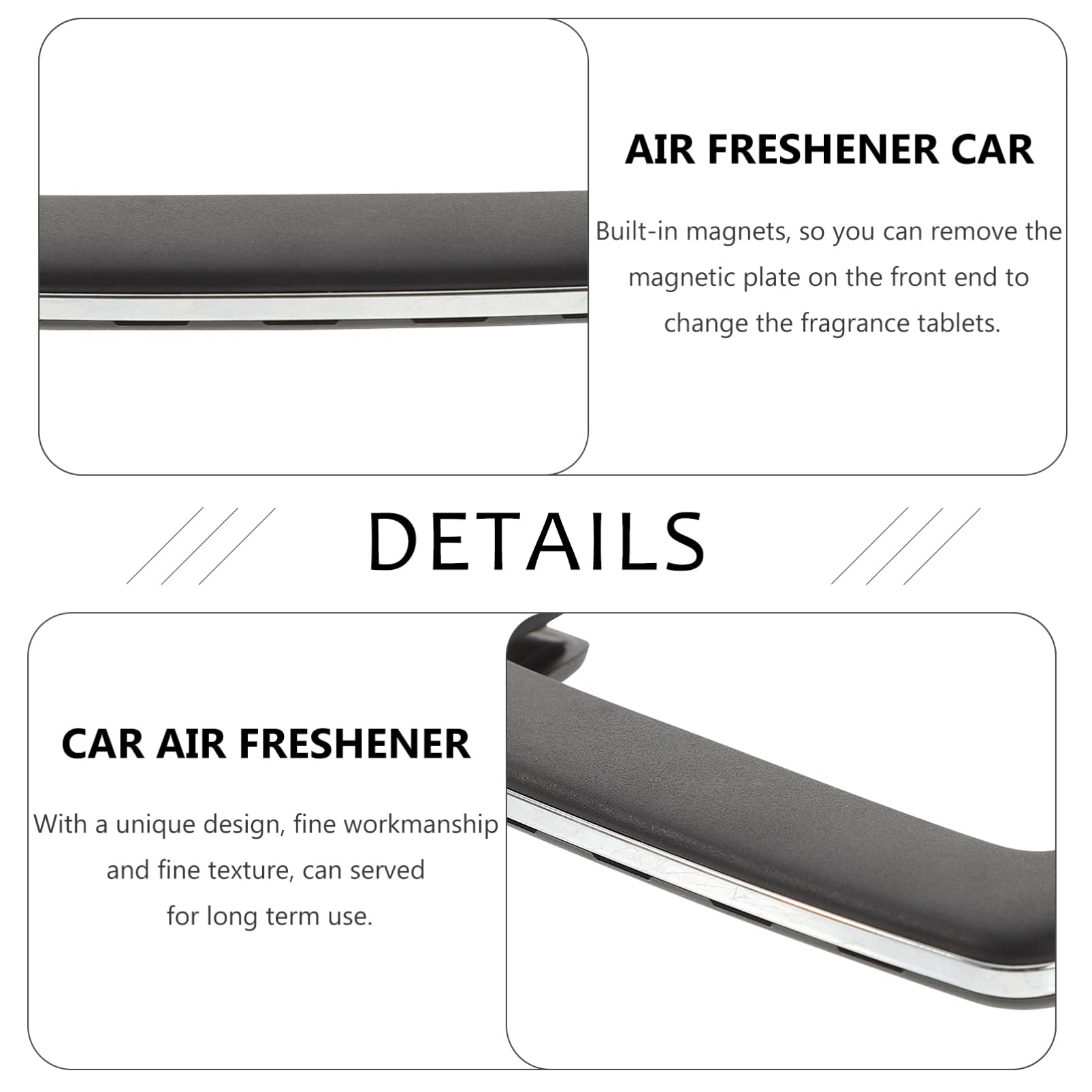 Mobestech Diffusore di Fragranze per Auto Magnetico in Lega di Alluminio e Ceramica, Design Unico, Facile da Installare, Profumatore Leggero per Interni Auto