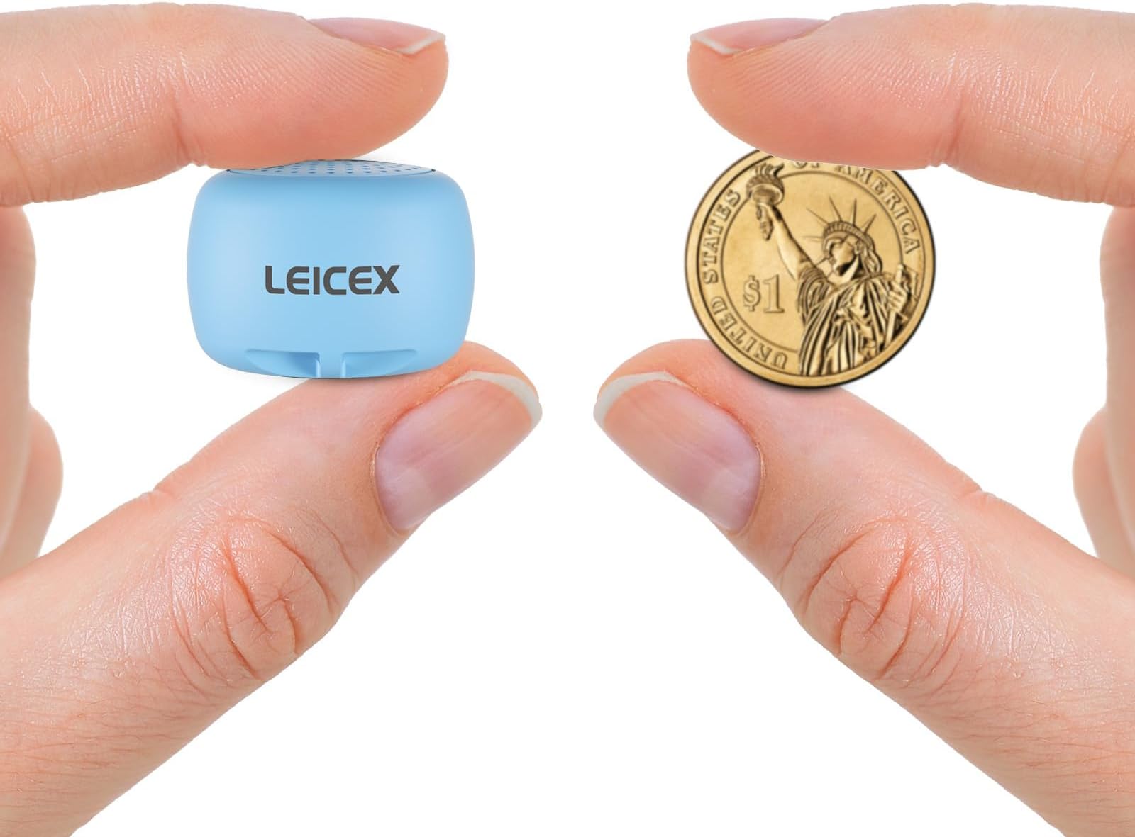 LEICEX Travel Bluetooth Speaker, Tiny Small Speakers Bluetooth Wireless Pillow Perfect for Travel Outdoor Sound (Blue)