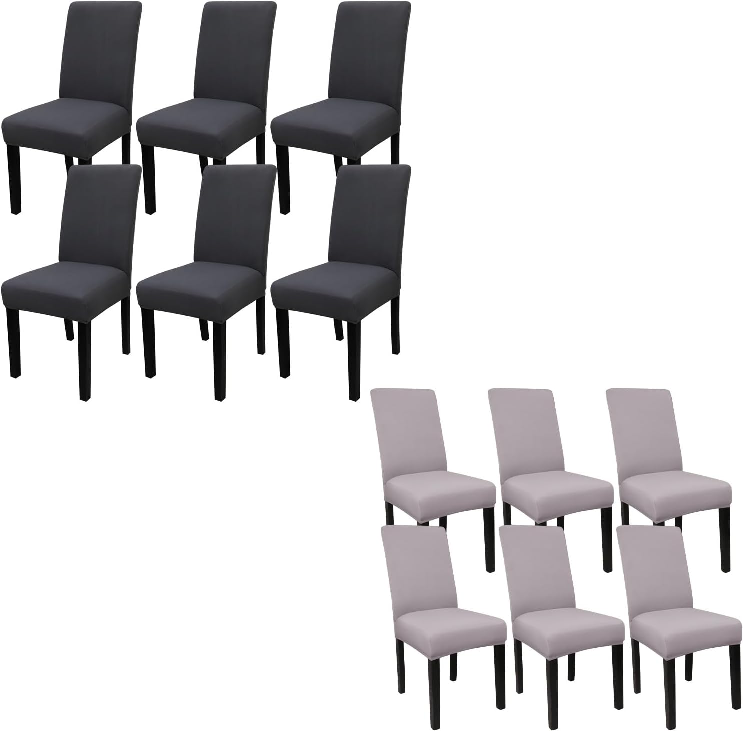 JQinHome Dining Chair Covers Dining Room Chair Slipcovers