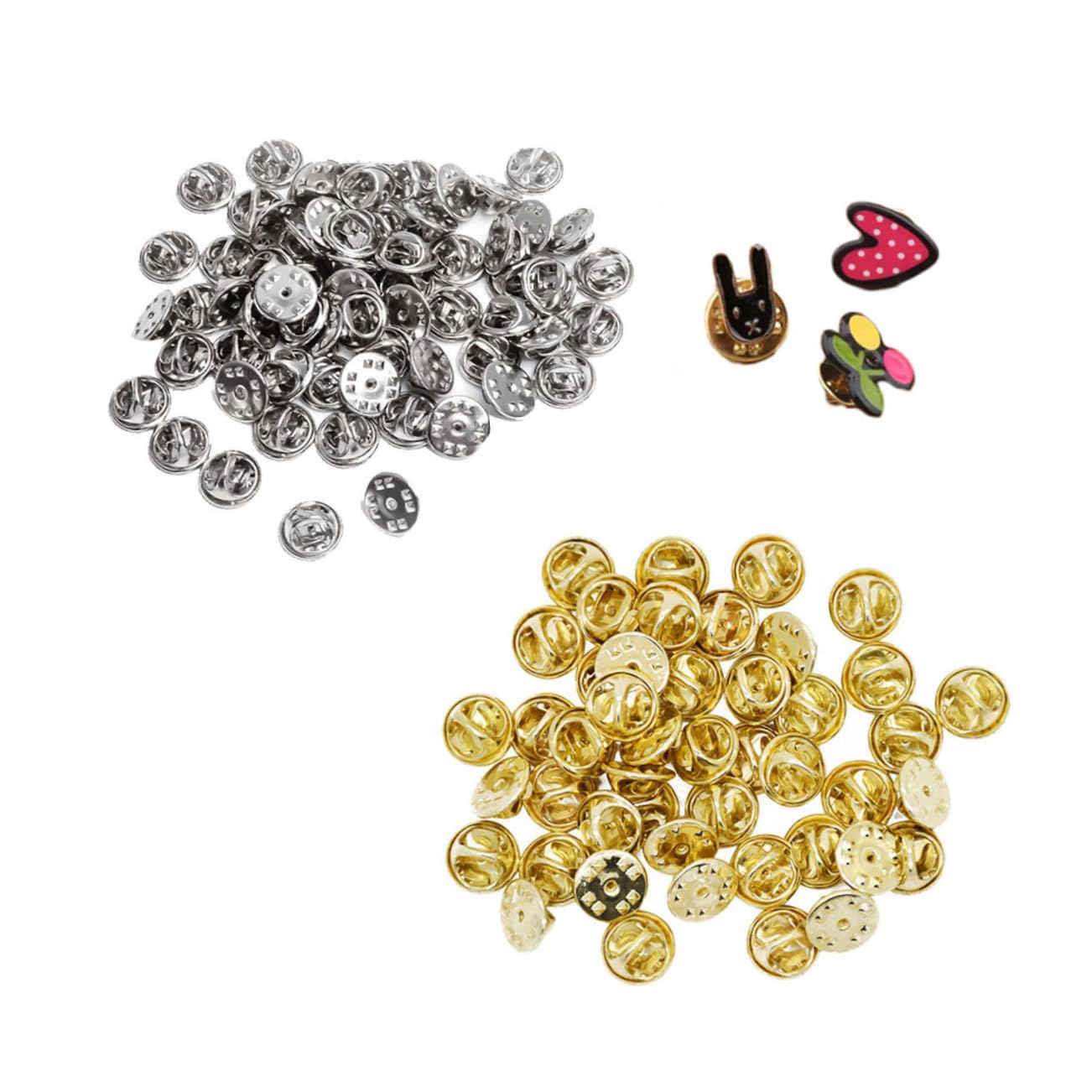 Pines de solapa de cobre para manualidades de joyería y creación de insignias personalizadas DIY