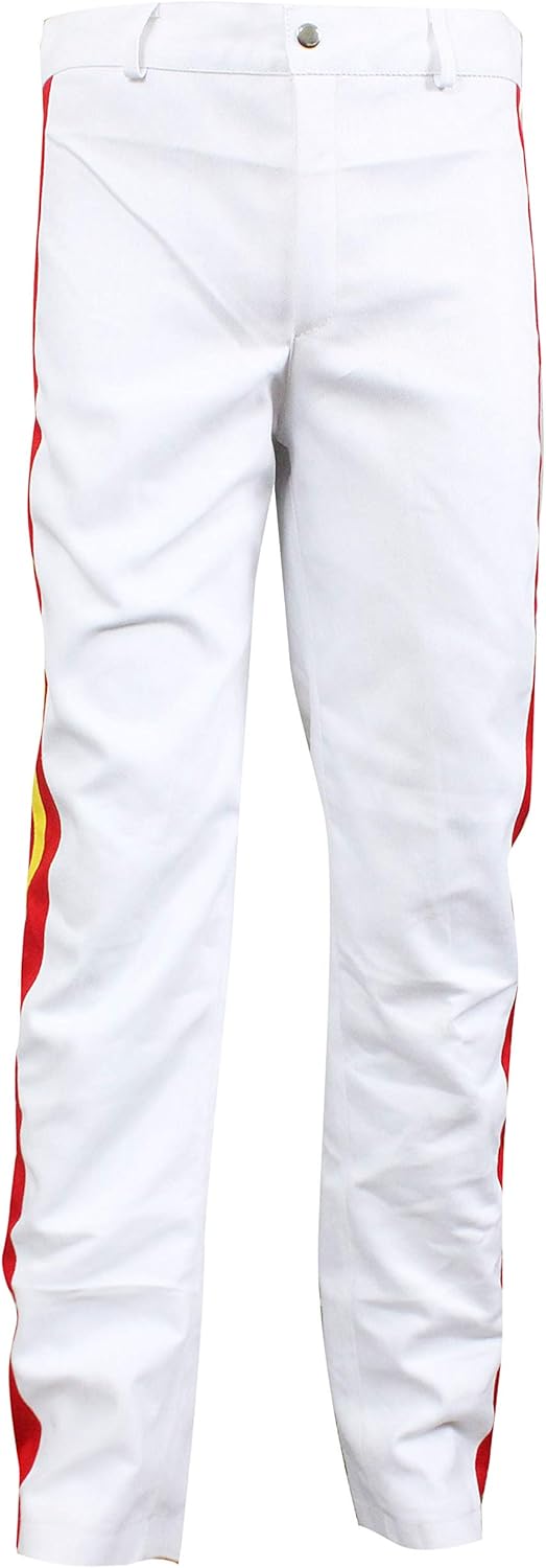 Women/Men Yellow Pop Rock Concert Belted Cosplay Costume Leather Jacket Faux/Real