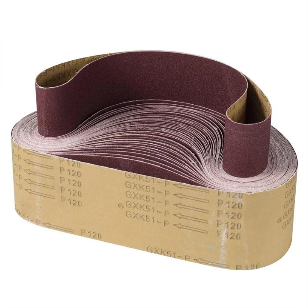Nastro abrasivo, 12 Nastri abrasivi in ​​zirconio Rosso 75x533 mm 80 120 180 240 400 Levigatrice in allumina a Grana Mista Accessori for Utensili abrasivi, 12 Pezzi Rosso, 75 * 533 mm