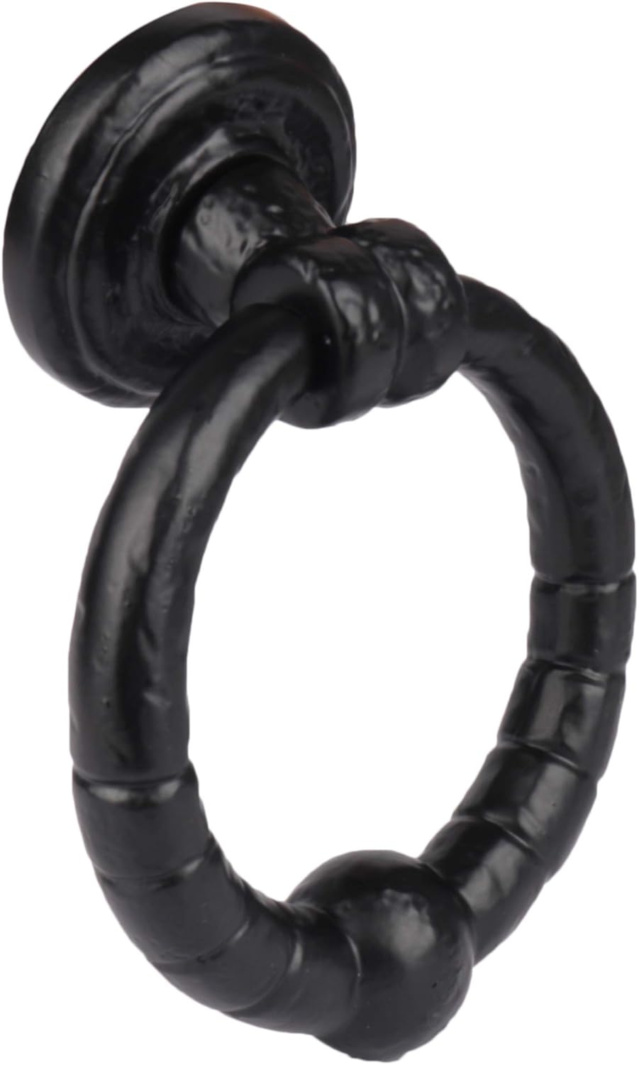 SKANDH Iron Black Antique Powder Coated 5" Inch Ribbed Door Knocker