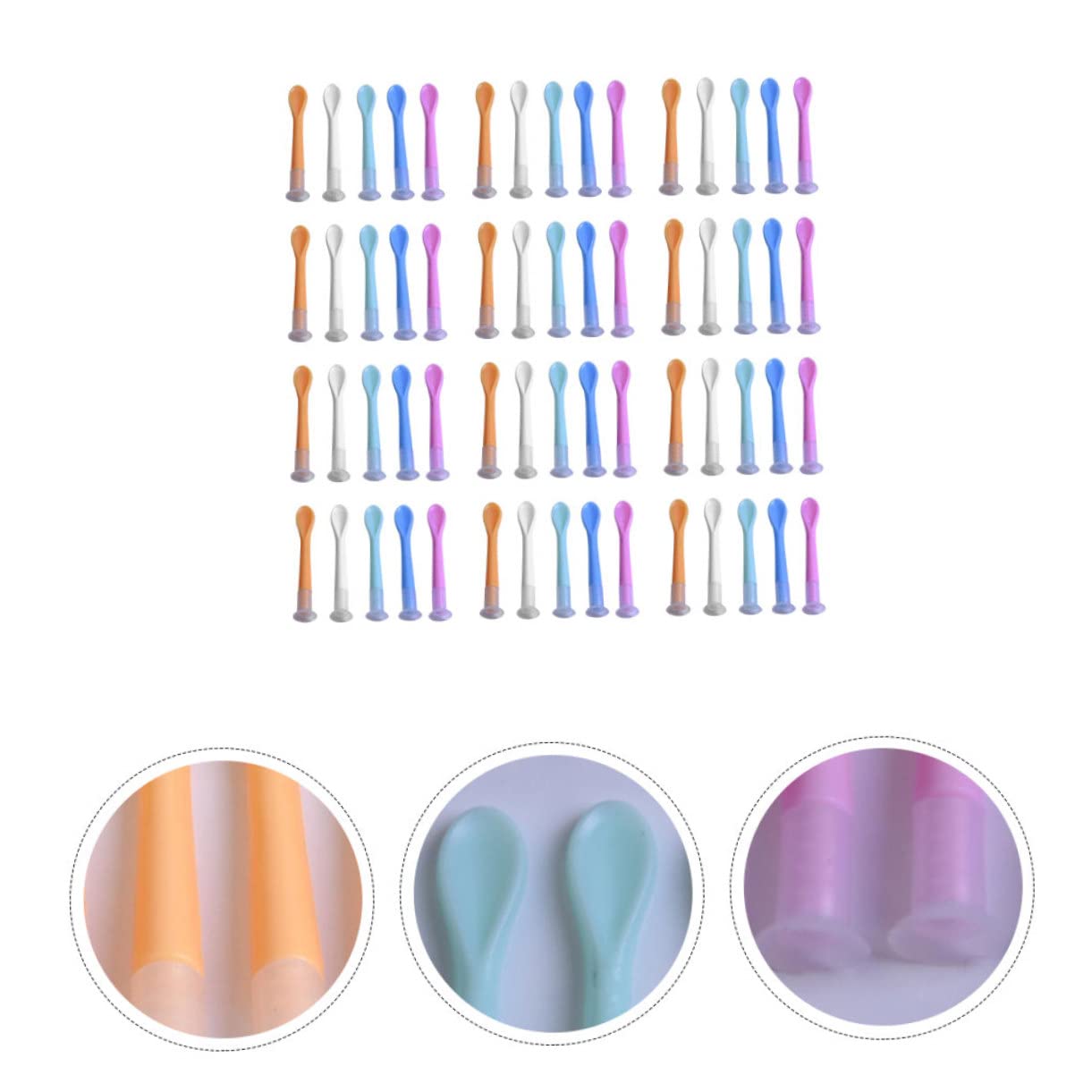Healeved 500piezas Palitos De Succión Para Lentes De Contacto Reutilizables Aplicadores Convenientes Para Uso Doméstico y Viajes Accesorios Prácticos Para Lentes