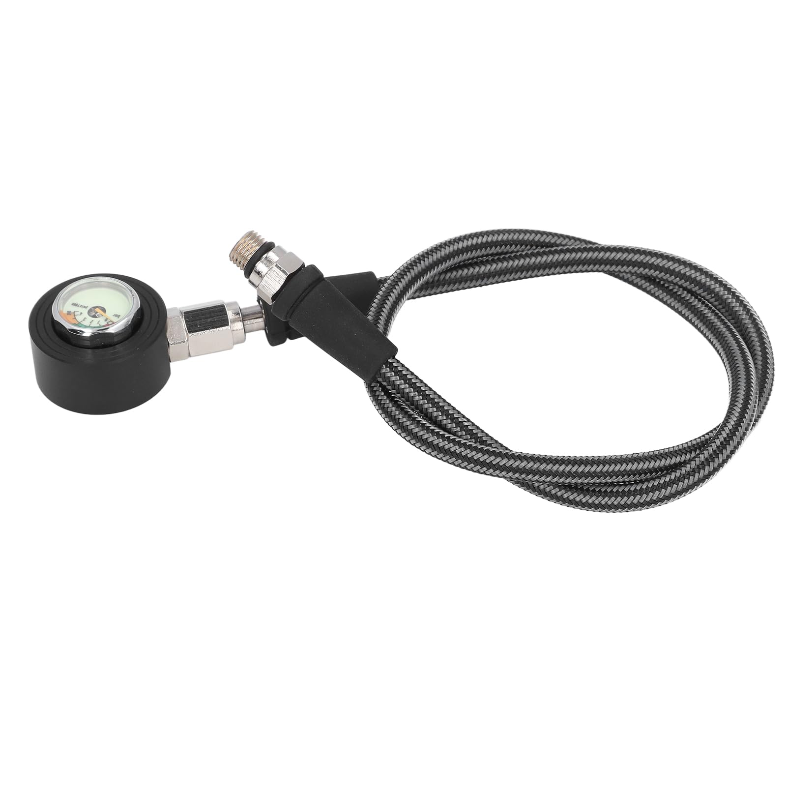 Manometro per Immersione, Manometro per Immersione Subacquea Ad Alta Precisione Girevole a 360 Gradi Resistenza all'Alta Pressione per Regolatore BCD (65 cm)