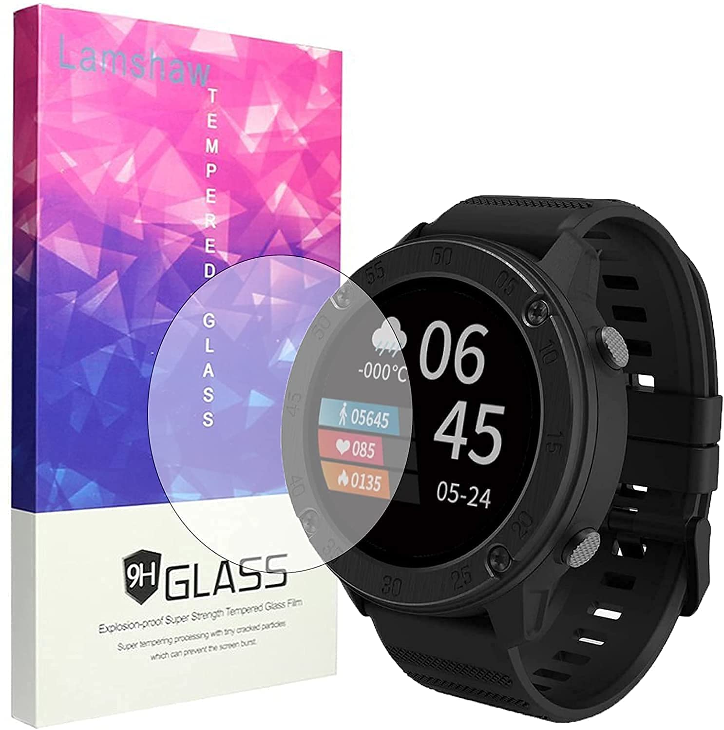 VacFun Pellicola Privacy, compatibile con IOWODO R3 Pro 1.54 Smartwatch Smart watch (Non Vetro Temperato Protezioni Schermo Cover Custodia) Screen Protector