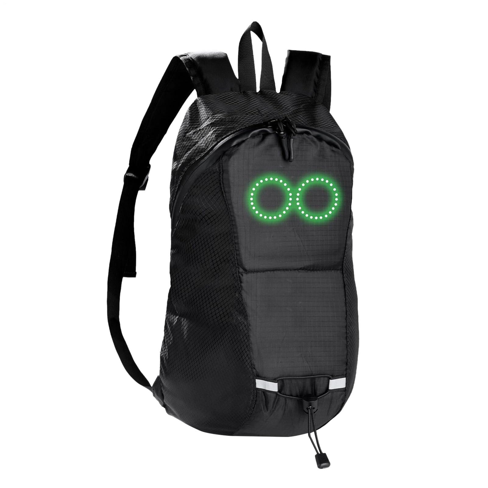 Rucksackbeleuchtung | Rucksack für Laptop, Motiv – Reisetasche, Sicherheit für Fahrrad, Wandern, Camping, Trekking, Reisen im Freien, Schwarz , Se référer au descriptif, Siehe Beschreibung