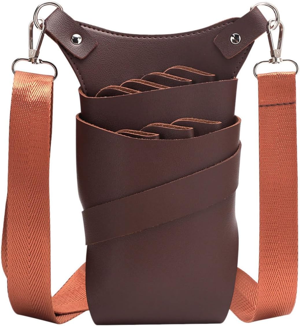BESPORTBLE Pu Hairdresser Waist Bag for Hairdressing Tools and Scissors, Lightweight Multipurpose Scissor Holder with Large Capacity for Barbershop and Hair Salon Use