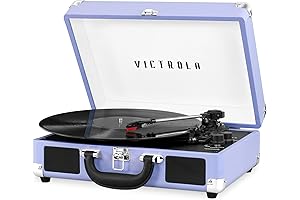 Victrola VSC-550BT-LG Vintage 3-Speed Bluetooth Portable Suitcase Record Player with Enhanced Turntable...