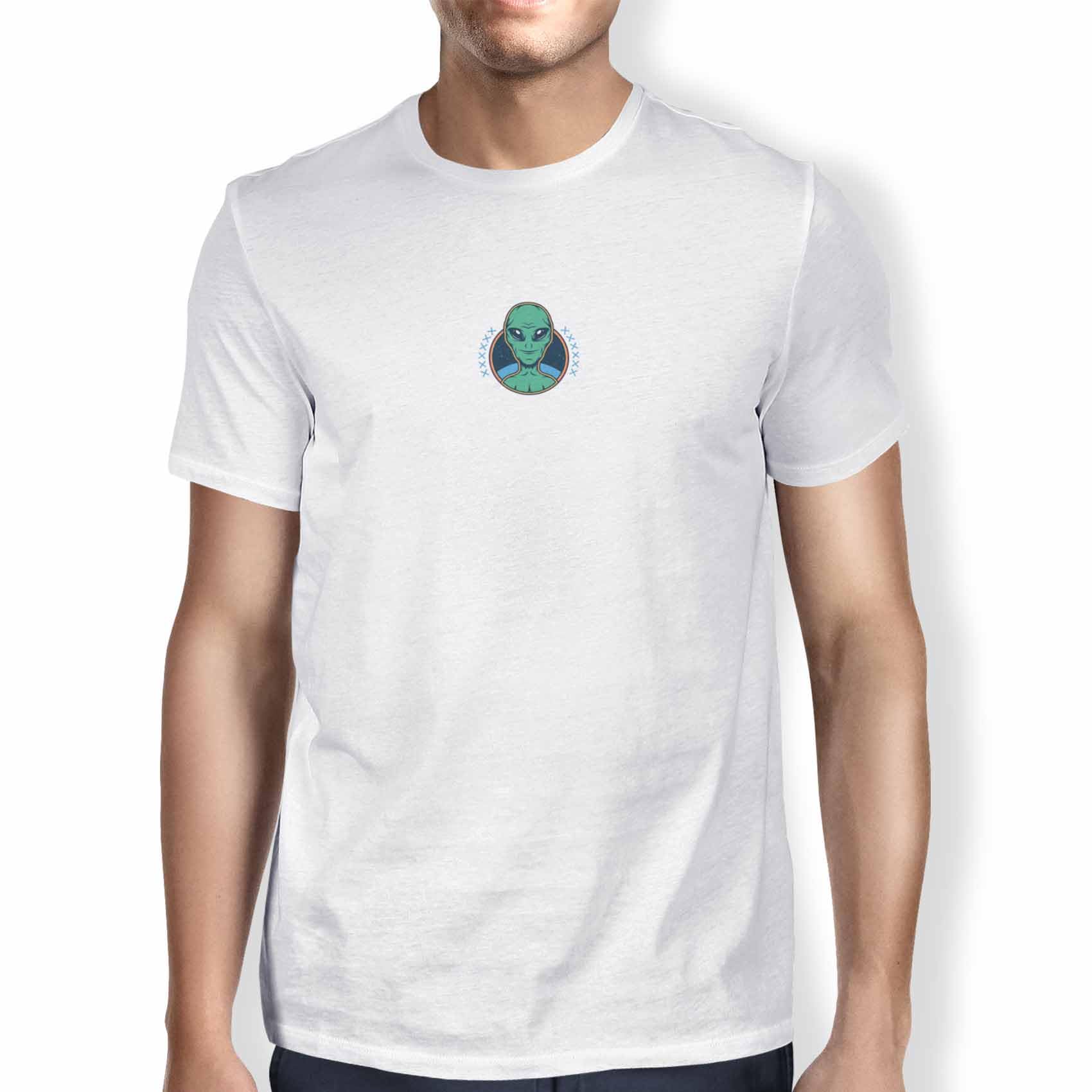 Green Fish Men's Fdmtsi-104119 T-Shirt, White, S