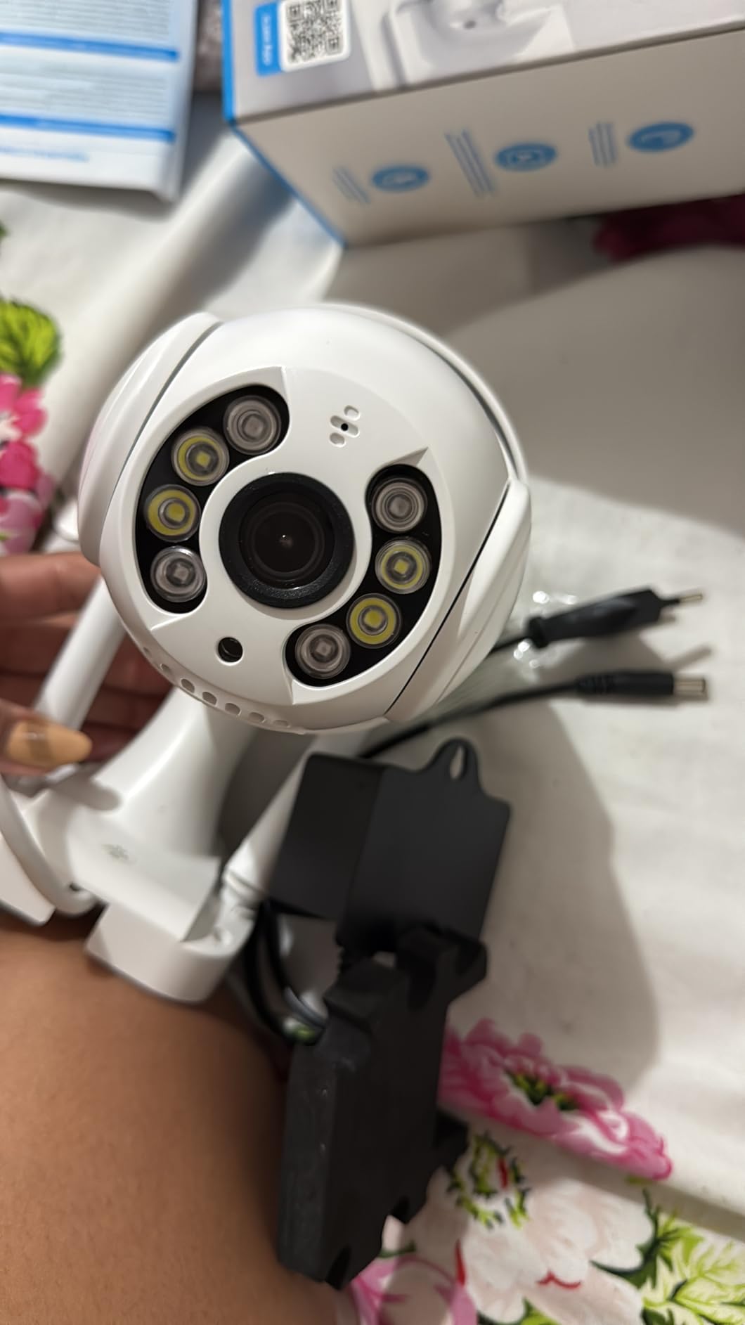 Kit 2 Câmeras de Segurança Domo WiFi PTZ 360° com Visão Noturna