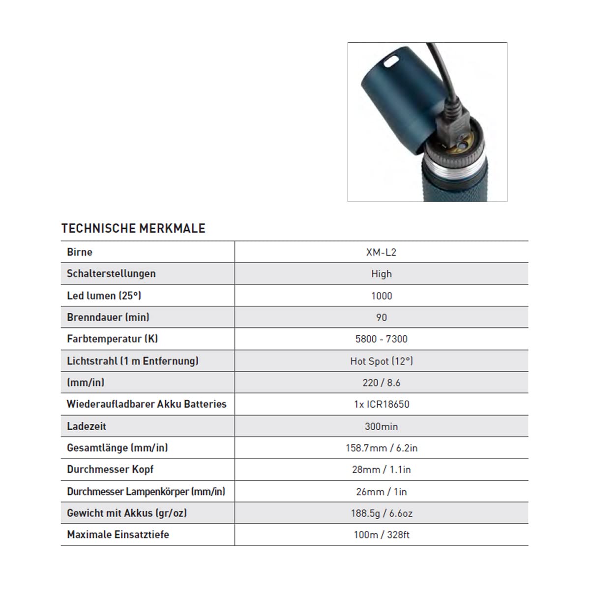 Mares Eos Beam Flashlight 1053 Lumens
