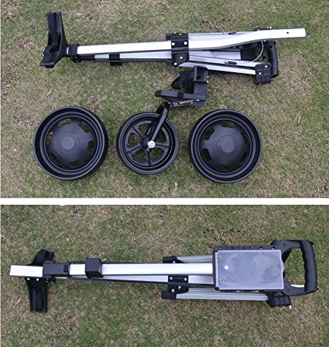 Three Wheels Golf Pull Cart Super Light chassis and Big Wheel