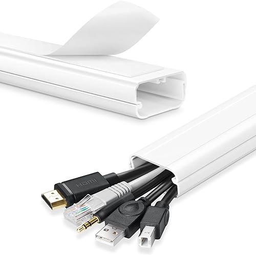 Ocultador de cable de TV Fundas de cable de 39 pulgadas para montaje en pared de TV Ocultadores de alambre para TV en pared, cubiertas de alambre