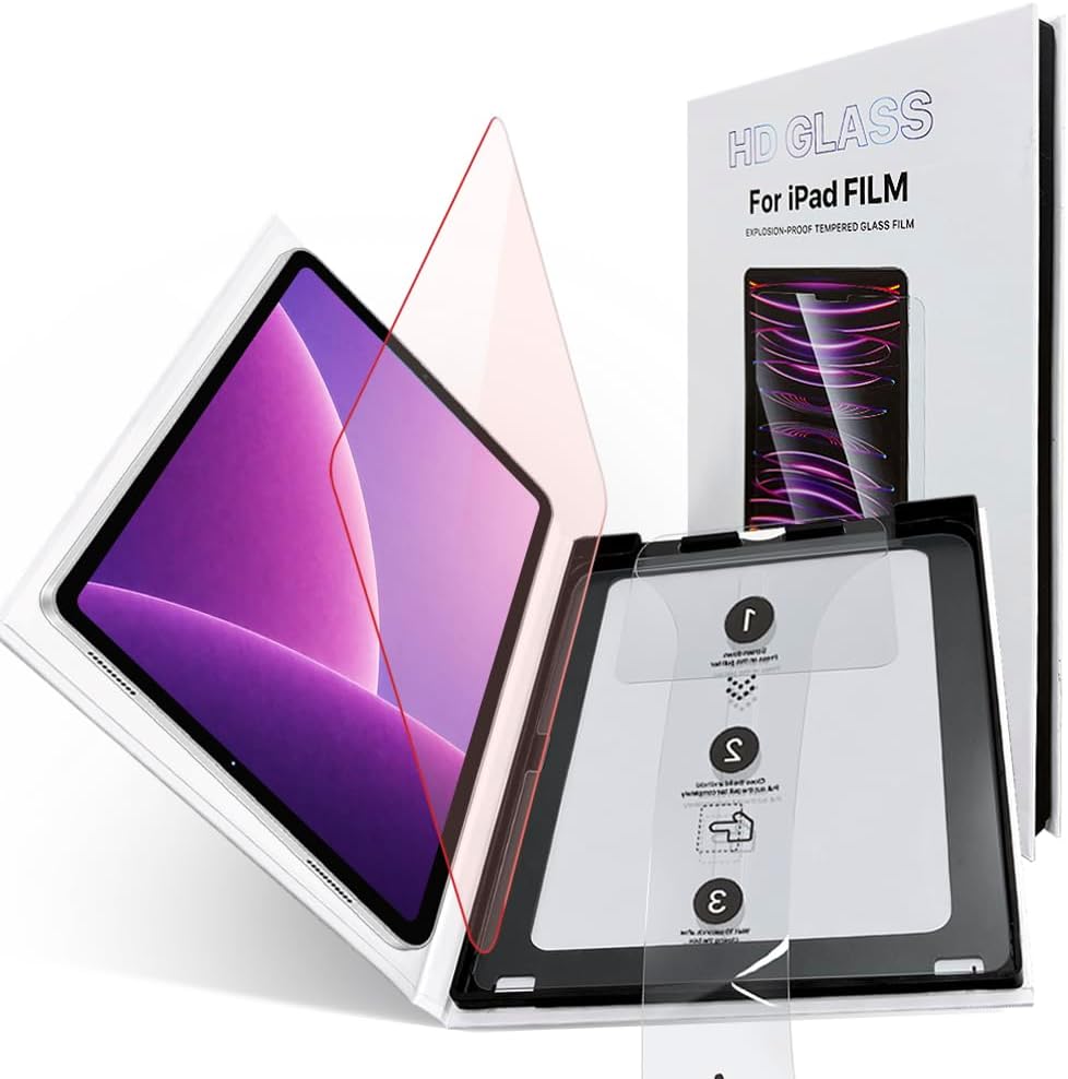 1 Pack Red Light Converter Screen Protector for iPad A16 11th/10th Generation (11/10.9 Inch, 2025/2022) - Quantum Dot Technology Converts Blue Light to Red Light for Better Sleep & Eye Comfort, 9H Tempered Glass with Easy-Install Frame, Scratch Resistant, iPad 11"/10.9"(11th/10th, 2025/2022)