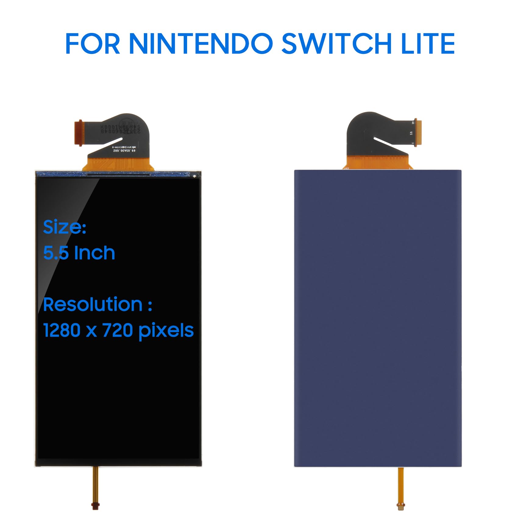LADYSON per Nintendo Switch Lite Schermo di Ricambio, Pannello LCD Display con Kit di Riparazione e Vetro Temperato, Ripara Schermo Rotto e Pixel Morti, Sostituzione Fai-da-Te Facile