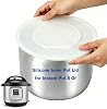 Silicone Lids Instant Pot for 5 & 6 Qt Inner Pot, 9.8IN Instant Pot Lid Replacement, Reusable Food Grade Premium Pot Cover, Instant Pot Accessories & Parts Insert Lids for Bowl and Food Cover