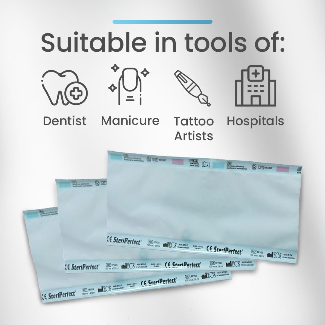 10 Rotoli Nastro Per Sterilizzazione Autoclave - Larghezza 6mm, Lunghezza 66m, 10 Colori, Per Identificazione Strumenti - Foto 2