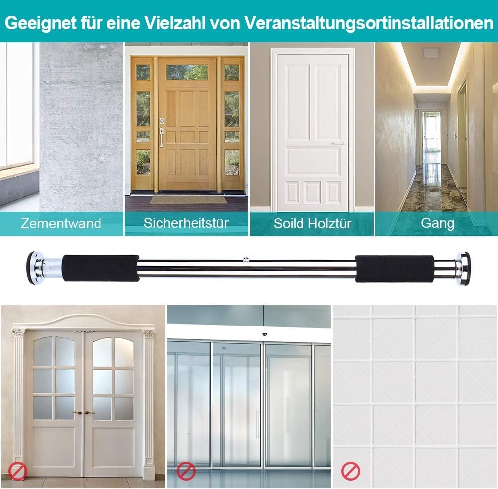 62-100cm Verstelbare Deuropening Optrekstang Kinbeugel, Draagbare