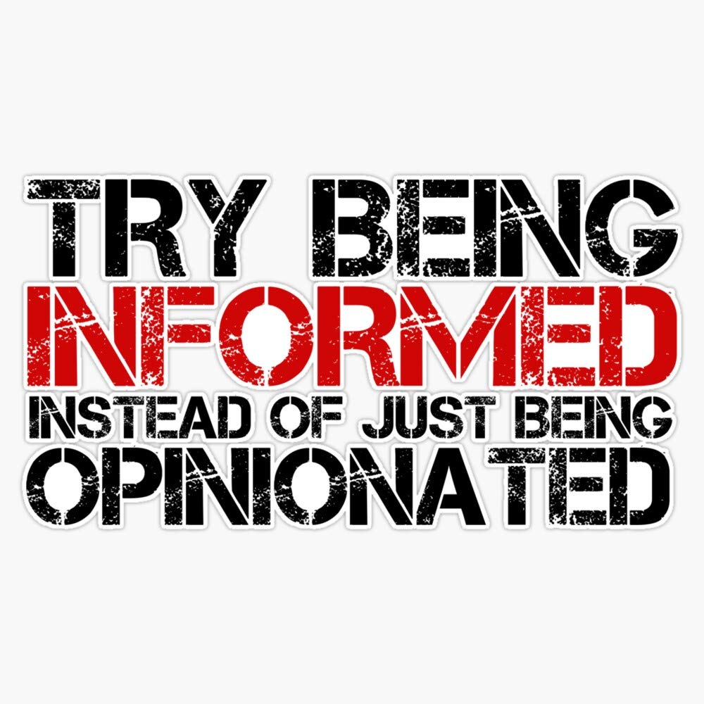 Political Quote Opinion Protest Freedom Information Vinyl Waterproof Sticker Decal Car Laptop Wall Window Bumper Sticker 5