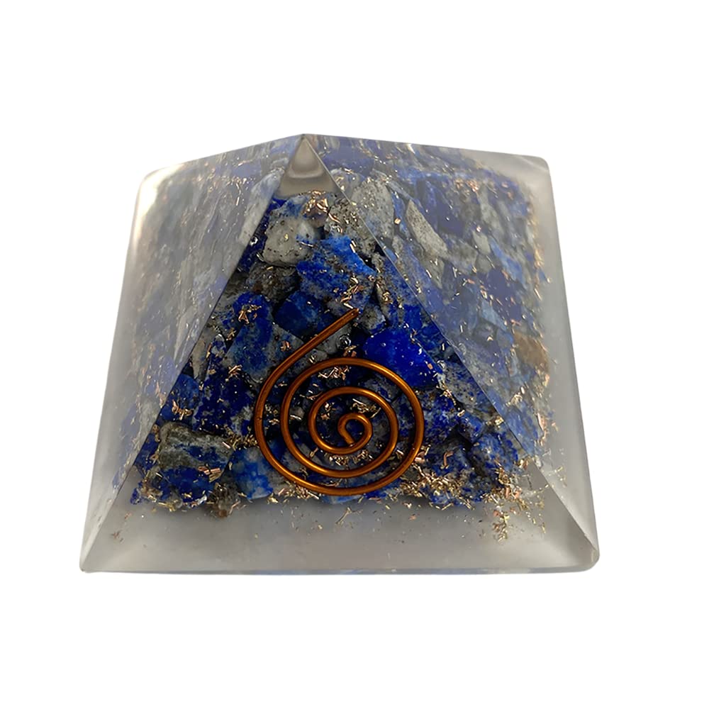 VIE Orgone Reiki Healing Pyramid, Sodalite, 5.5cm