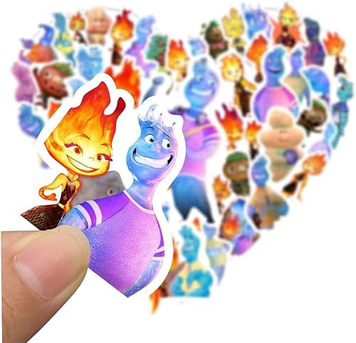 Miniatura 3 de 88 calcomanías elementales para botellas de agua, suministros de fiesta de cumpleaños elementales para niños, decoraciones de fiesta, regalos de