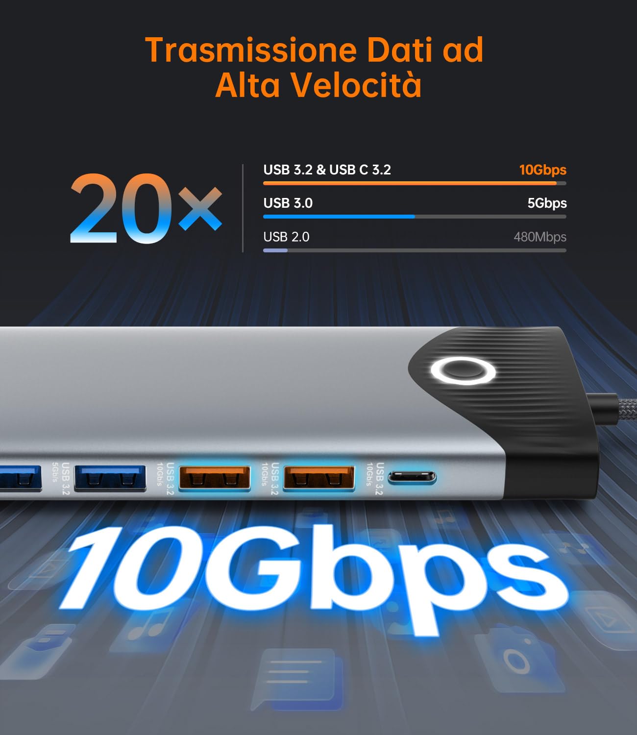 NOVOO 15-w-1 stacja dokująca USB c