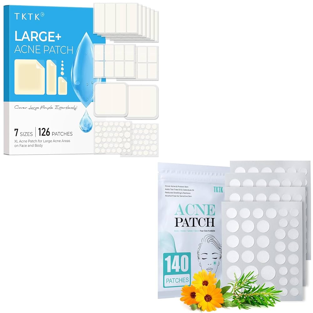 ACNE - KRK Amazon.com: TKTK Large Pimple Patches (7 Sizes 266 Patches