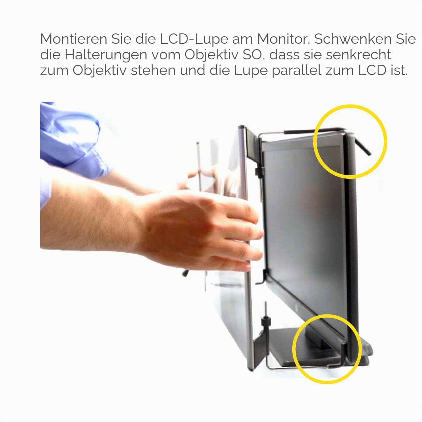 Kantek Maxview MAG22WL LCD-Monitor-Lupenfilter für 21,5 Zoll und 55,9 cm Breitbild-Monitore (diagonal gemessen)