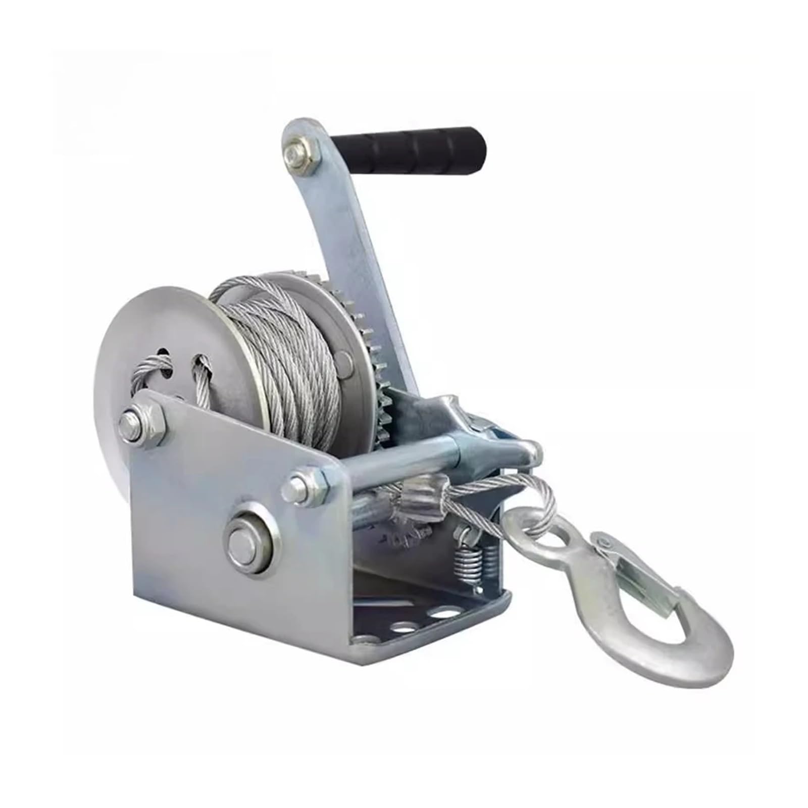 Hand Winch, Manual Winch 600lb-3000lb Hand Winch Steel Cable Lifting Winch Full Specifications(800 pounds)