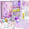 PATIFEED Kit Journal pour Filles, Scrapbooking Set pour Enfants, Cadeau D'anniversaire de Noël pour 8 9 10 11 12 13 14 Ans