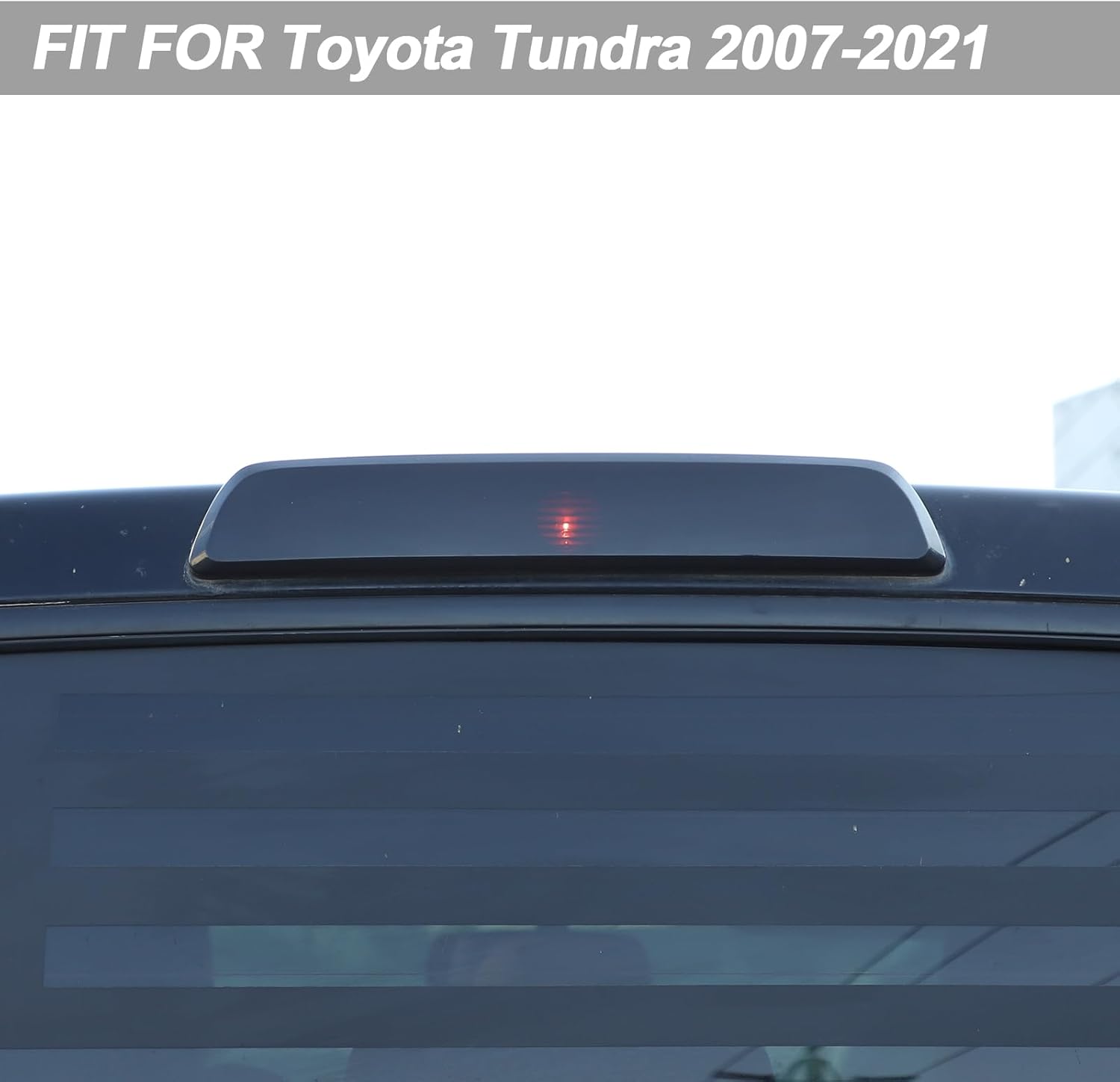 LLKUANG 3rd Brake Light Third High-Position Center Blackened Shell Cover for Toyota Tundra 2014-2021