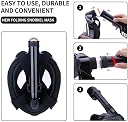 TRAY Snorkel Mask with Latest Dry Top Breathing System,Fold 180 Degree Panoramic View Full Face Snorkel Mask Anti-Fog Anti-Leak with Camera Mount,Snorkeling Gear for Adults Kids (Black, S/M) gallery image